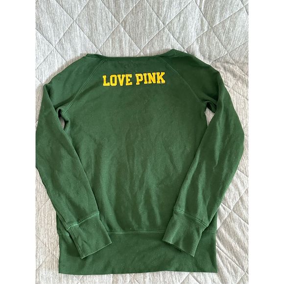 Green Bay Packers Victoria’s Secret Pink crewneck sequins logo size small - Picture 5 of 6